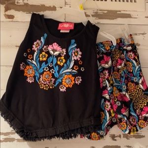 Girl Pink Adorable Matching Set Size 4T!